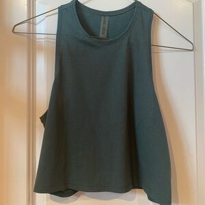 Outdoor Voices mesh tank top in green